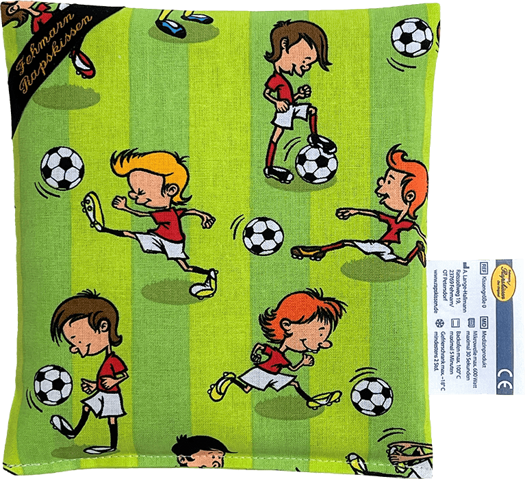 "Coole Kids spielen Fußball  1-Kammerkissen klein