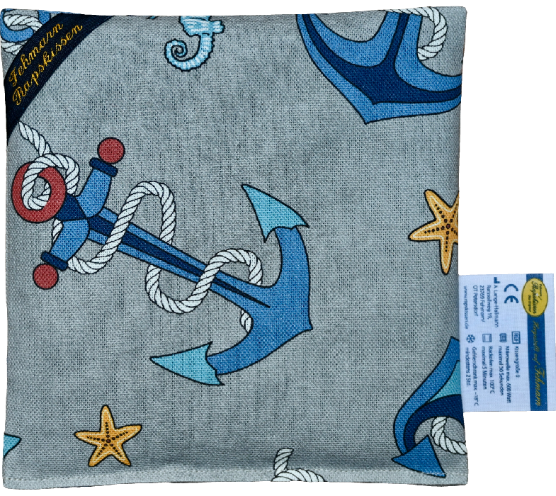 'Hochseeanker grau 1-Kammerkissen klein