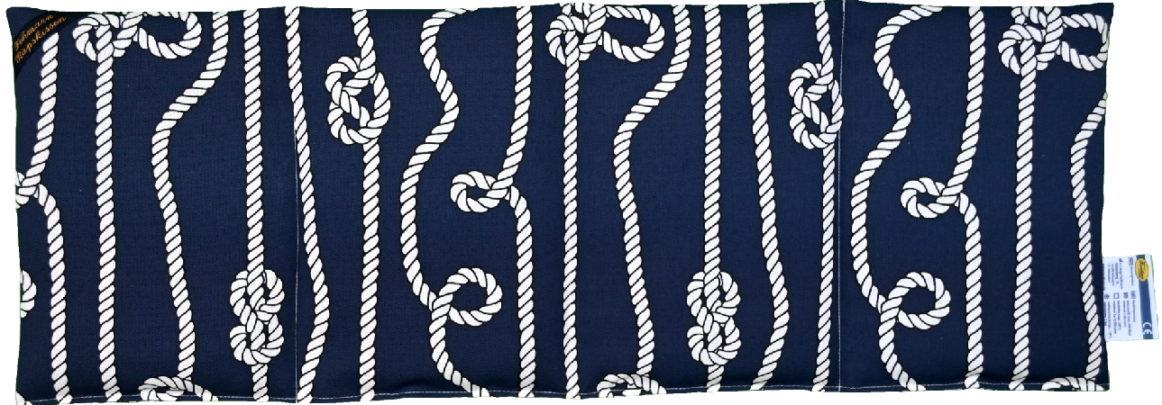 'Seemannsknoten marineblau  4-Kammerkissen