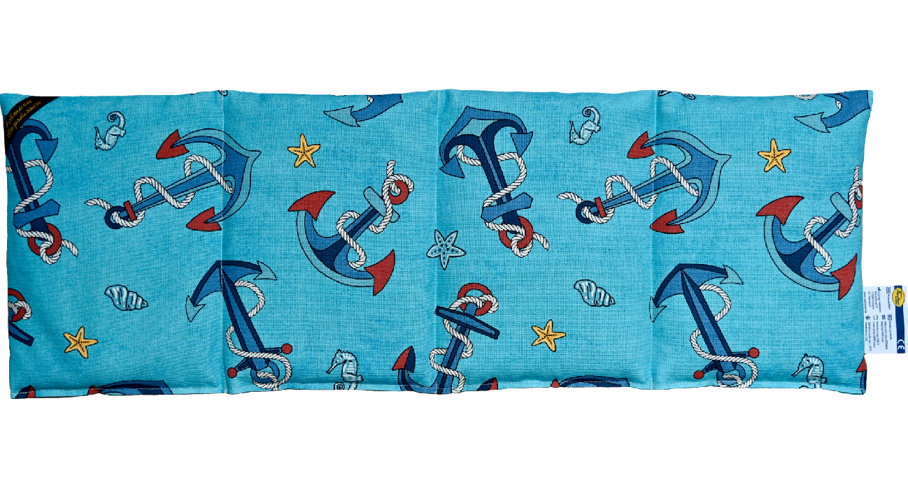 'Hochseeanker türkis  4-Kammerkissen