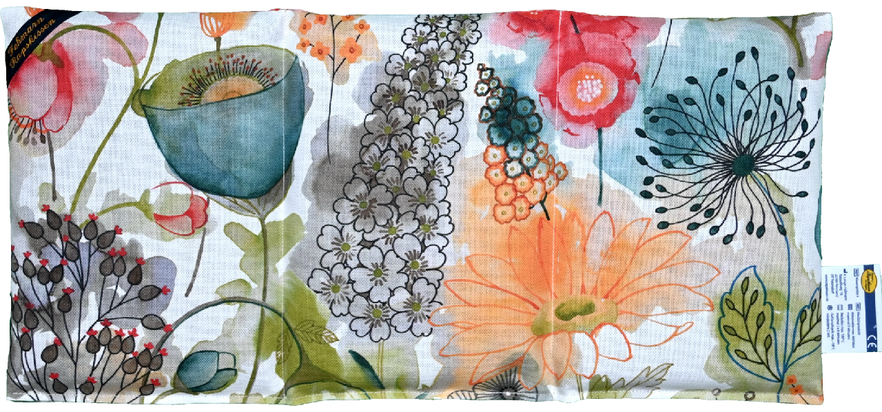 'Garden Party orange/rot 3-Kammerkissen