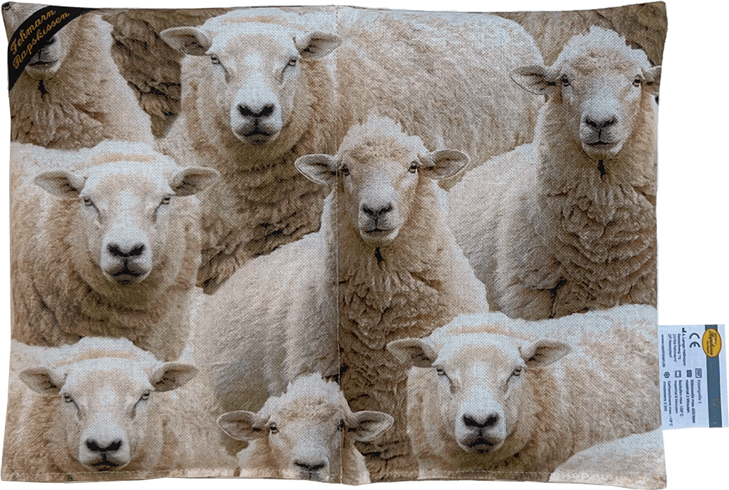 'WIR HALTEN ZUSAMMEN!" Schafe Premium 2-Kammerkissen