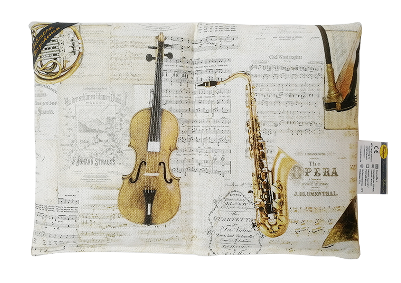 'Musik lässt die Seele tanzen" Premium 2-Kammerkissen