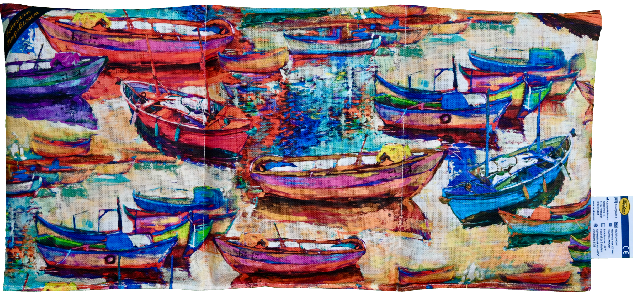 'Hafenromantik Rimini bunt 3-Kammerkissen