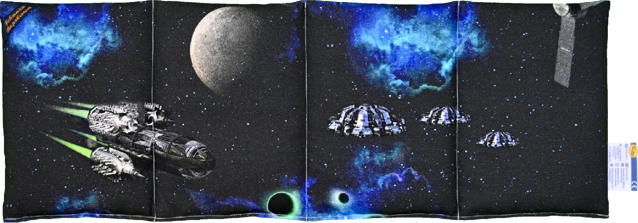 'Galaxie Raumschiffe Premium 4-Kammerkissen