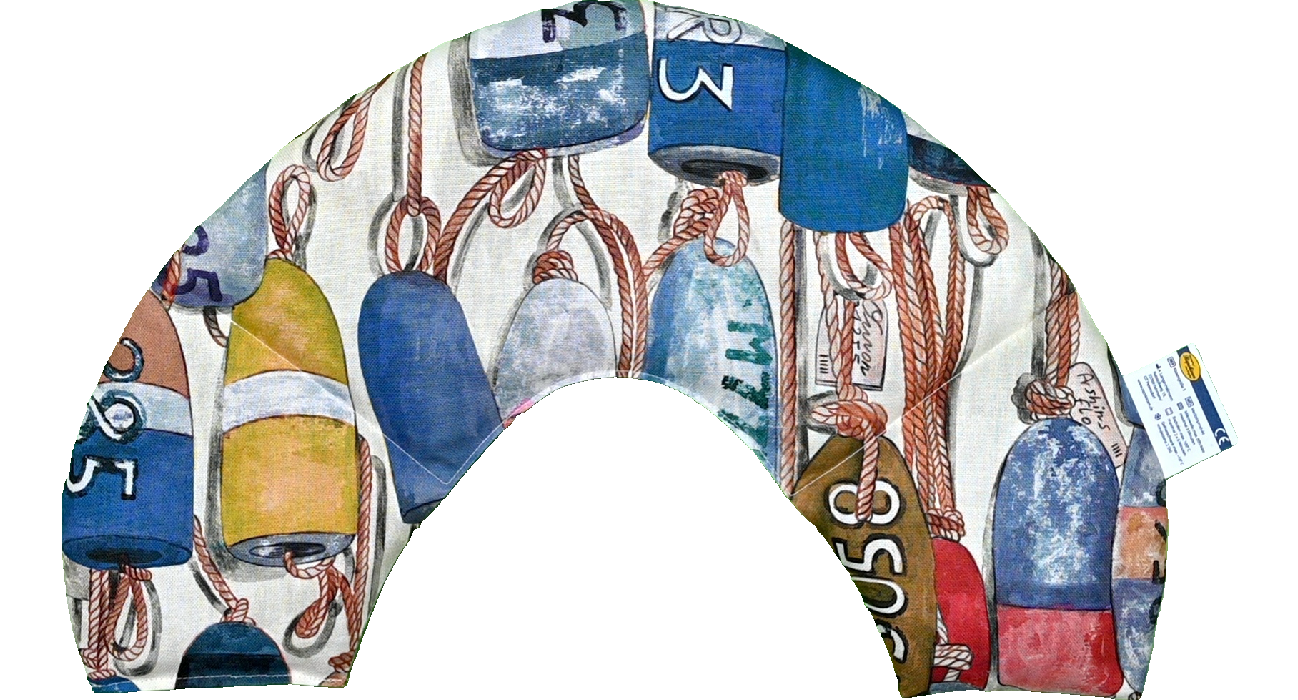 'Vor Anker gehen - Fender blau Nackenkissen