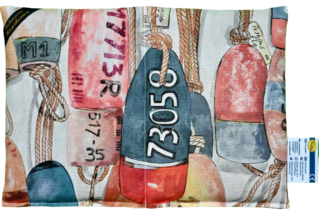 'Vor Anker gehen - Fender rot-orange 2-Kammerkissen