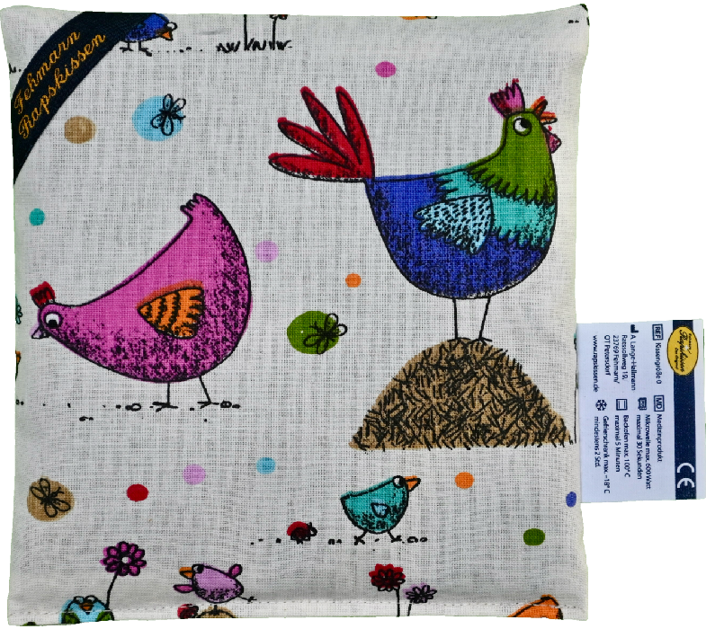 'Hahn und Henne  1-Kammerkissen klein