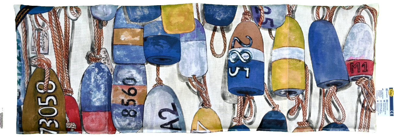 'Vor Anker gehen - Fender blau  4-Kammerkissen