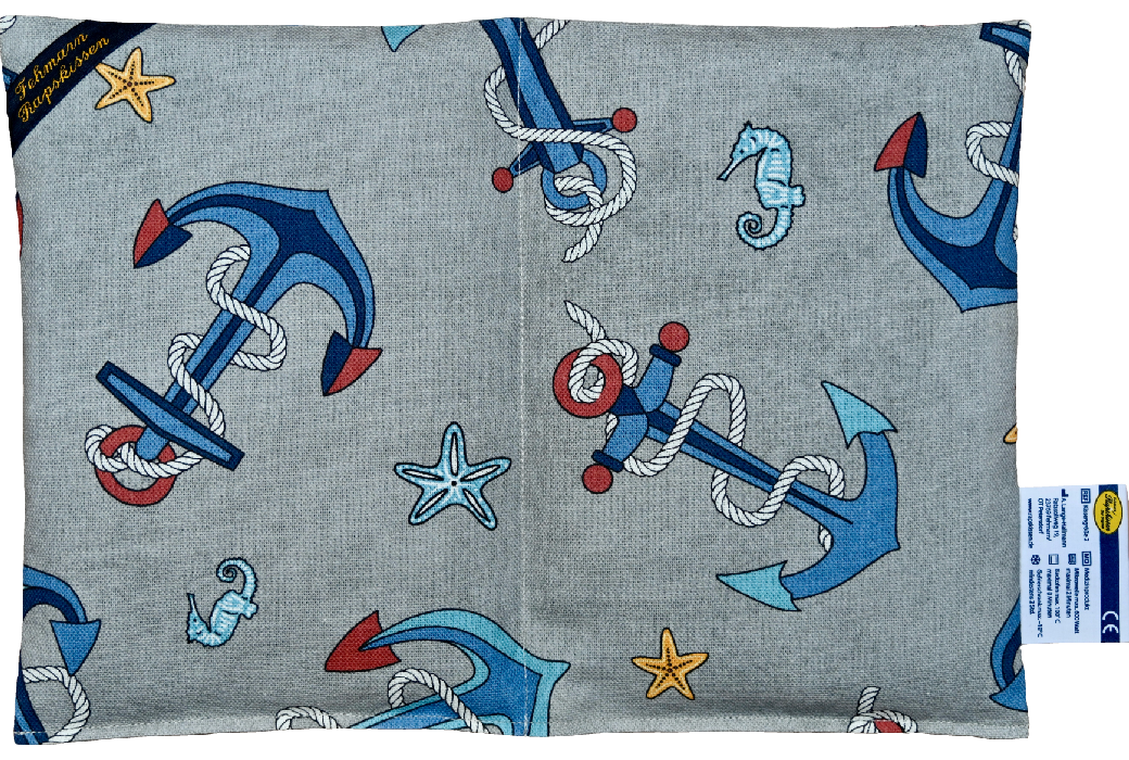 'Hochseeanker grau 2-Kammerkissen