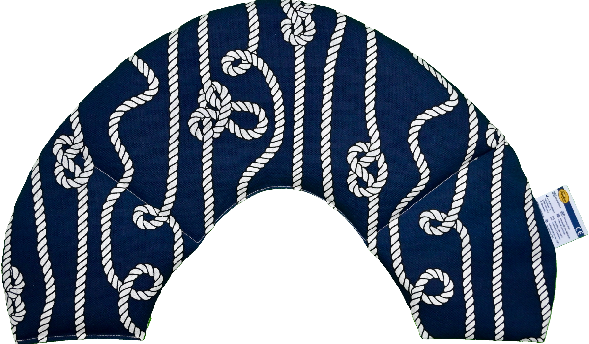 'Seemannsknoten marineblau Nackenkissen