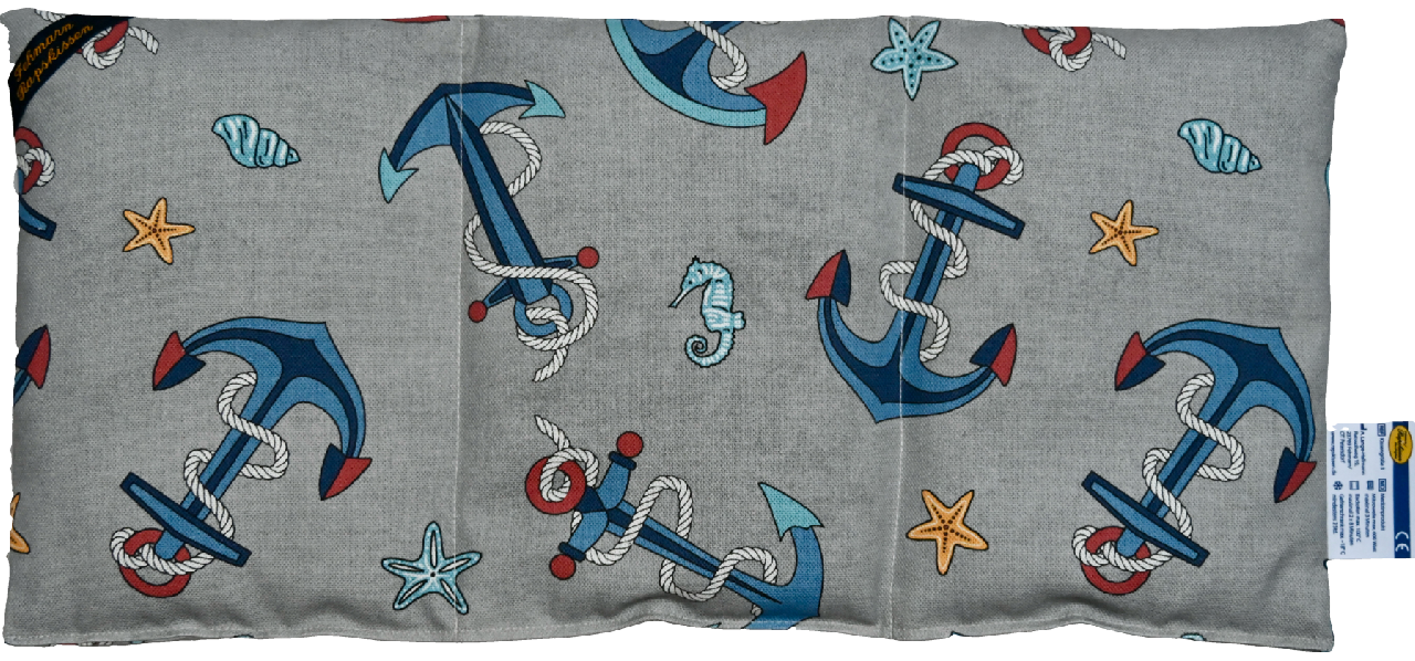 'Hochseeanker grau 3-Kammerkissen